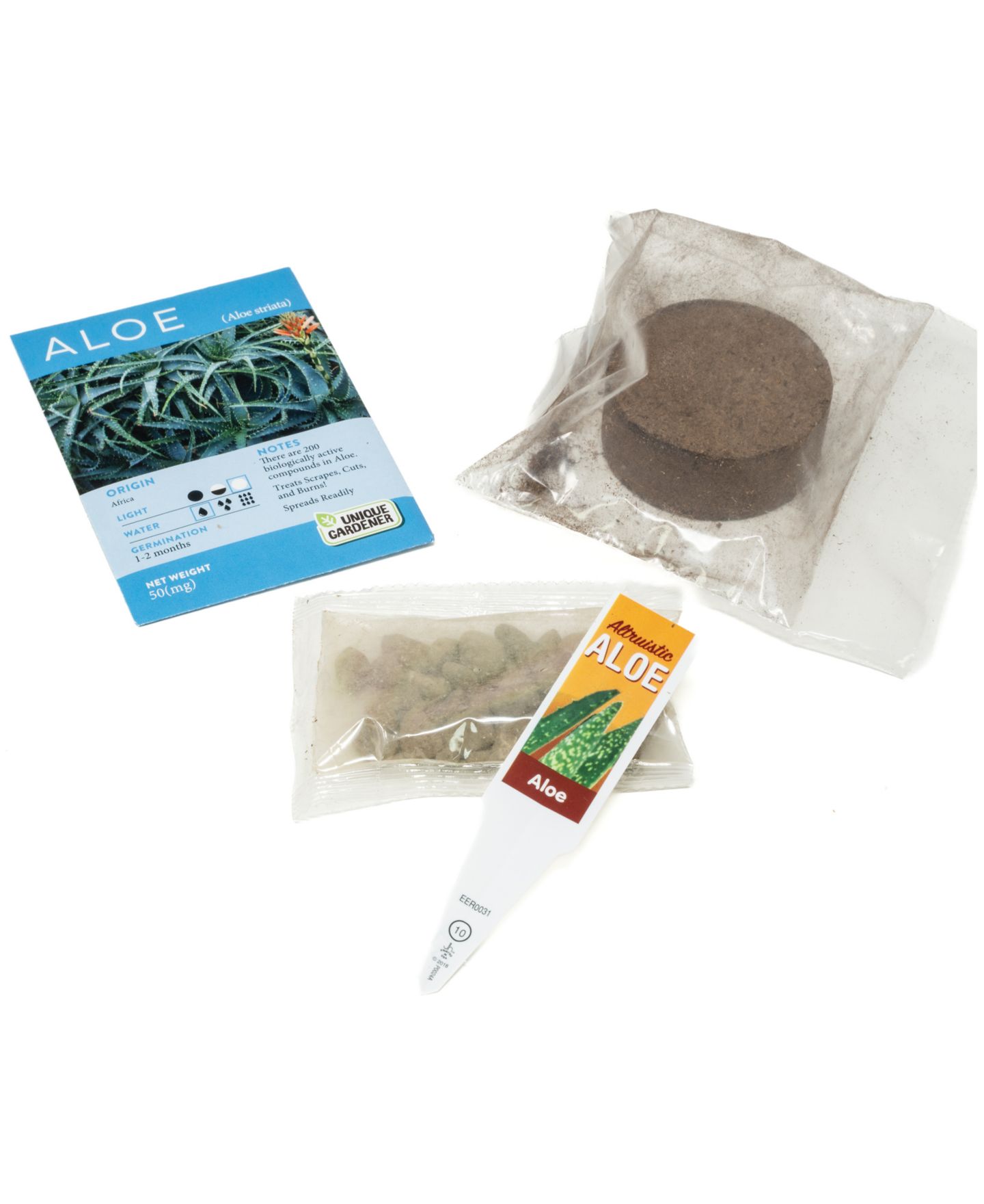 Детские игрушки Areyougame Seed Squares Altruistic Aloe Plant Growing Kit, Ages 4+ — фото 7