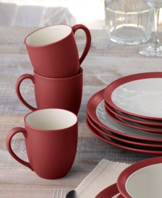 Colorwave Curve 16 Pc. Dinnerware Set, Service for 4