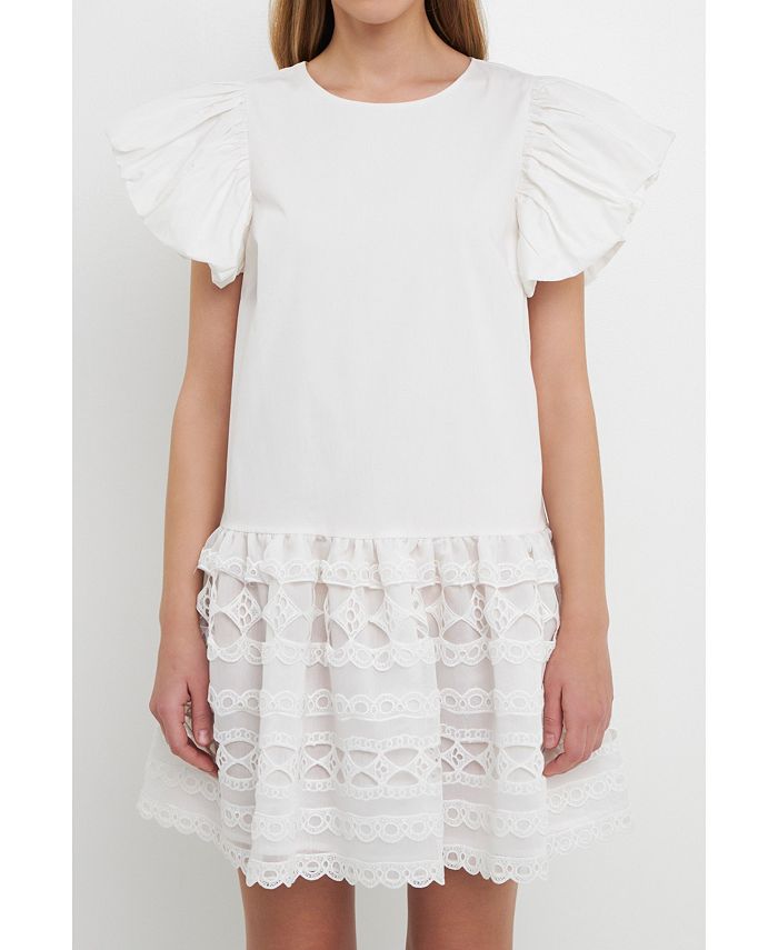 endless rose Women's Mixed Media Mini Dress Macy's