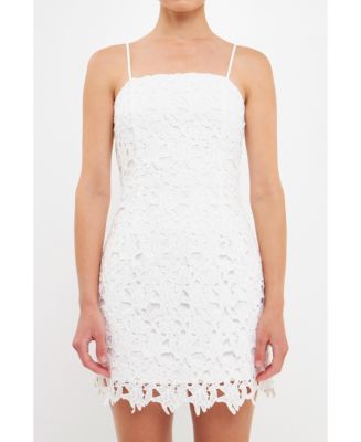 endless rose Women's Crochet Lace Bodycon Mini Dress - Macy's