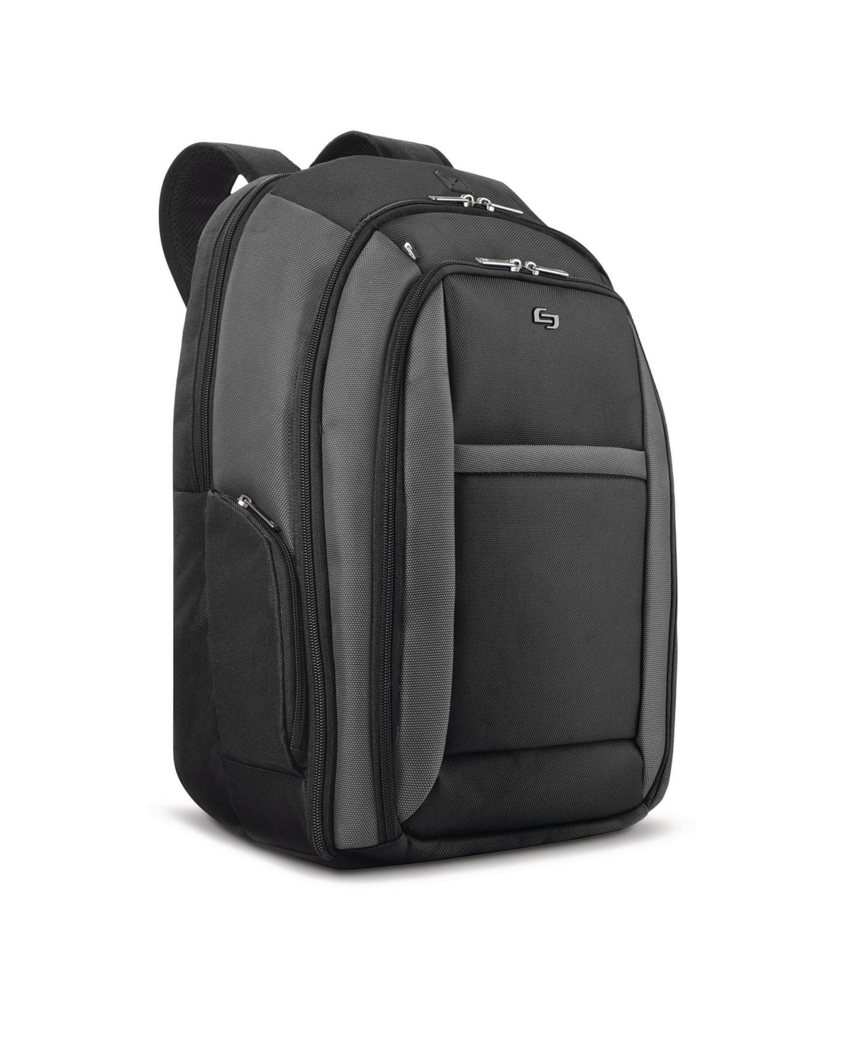 Solo New York Metropolitan 16" Backpack In Black With Gray Birdseye Trim