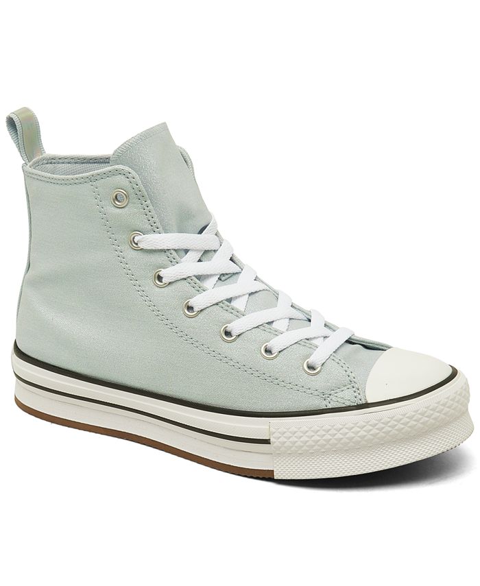High - Lift Big EVA Star Chuck Taylor Converse Platform Iridescent Girls Macy\'s Casual from Top Finish All Sneakers Line