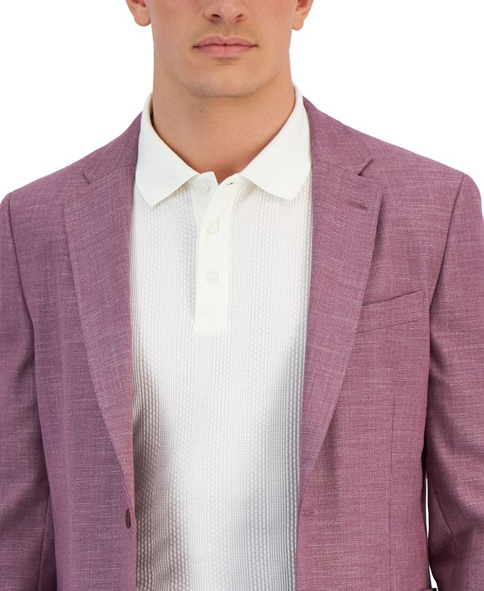 Nautica Men's ModernFit Active Stretch Solid Pink Sport Coat Macy's