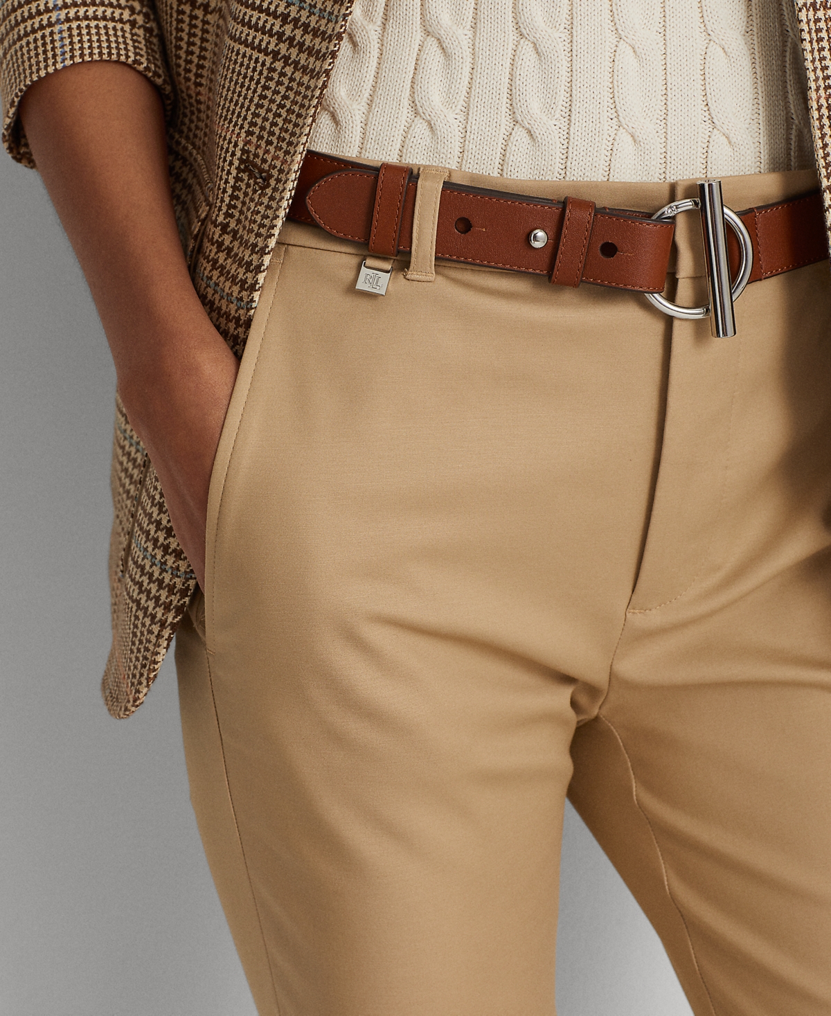 Lauren Ralph Lauren Double-Faced Stretch Cotton Pant, Regular & Petites