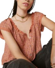 Macy's bohemian hot sale tops