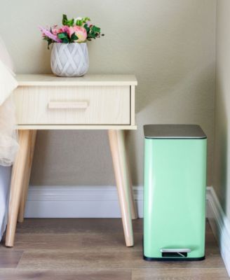 10L / 2.6 Gallon Slim Step Can - Shiny Mint