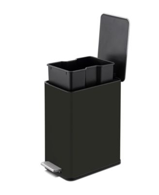 10L / 2.6 Gallon Slim Step Can - Shiny Black