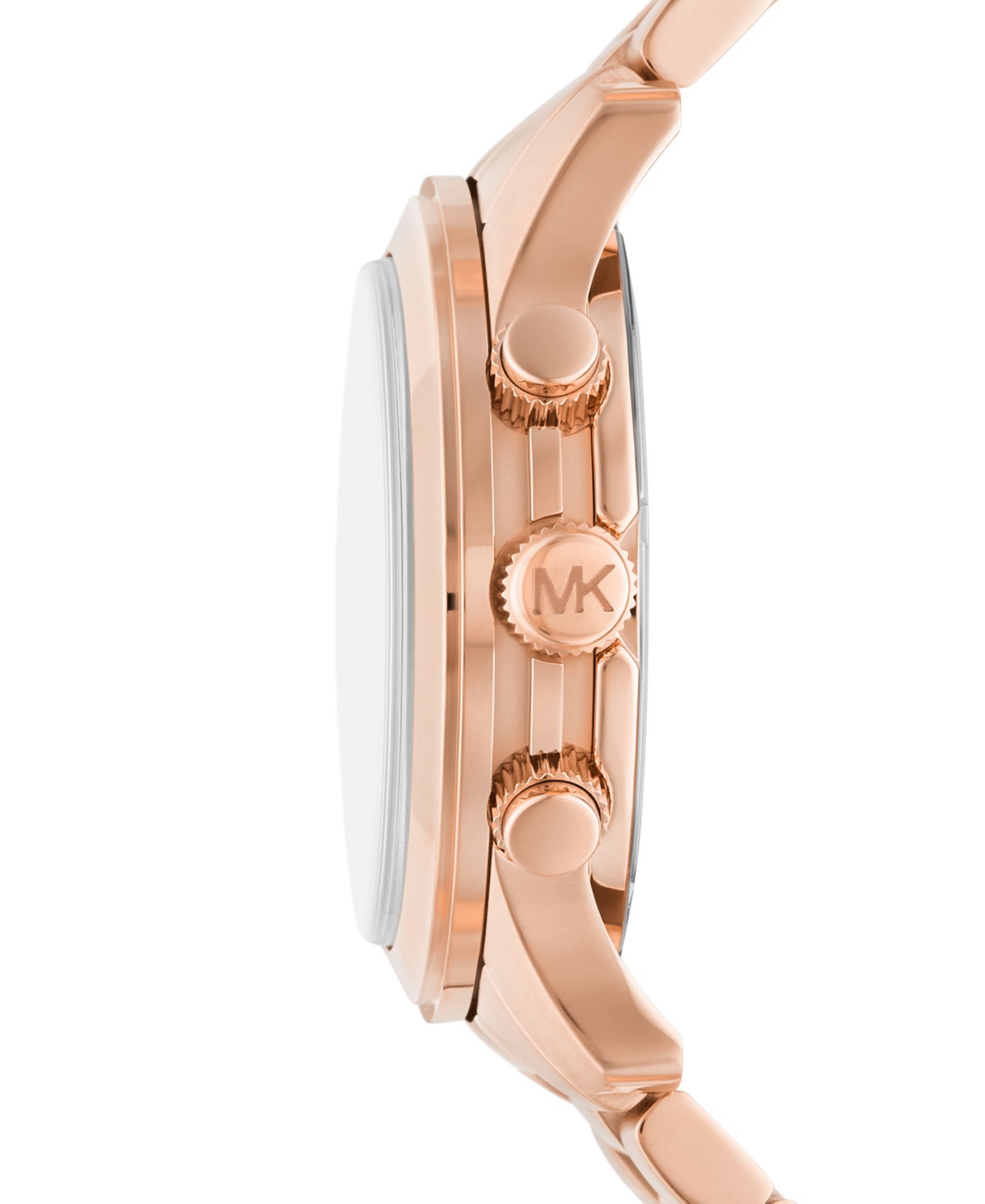 Shop Michael Kors Men's Runway Quartz Chronograph Rose Gold-tone Stainless Steel Watch 45mm
