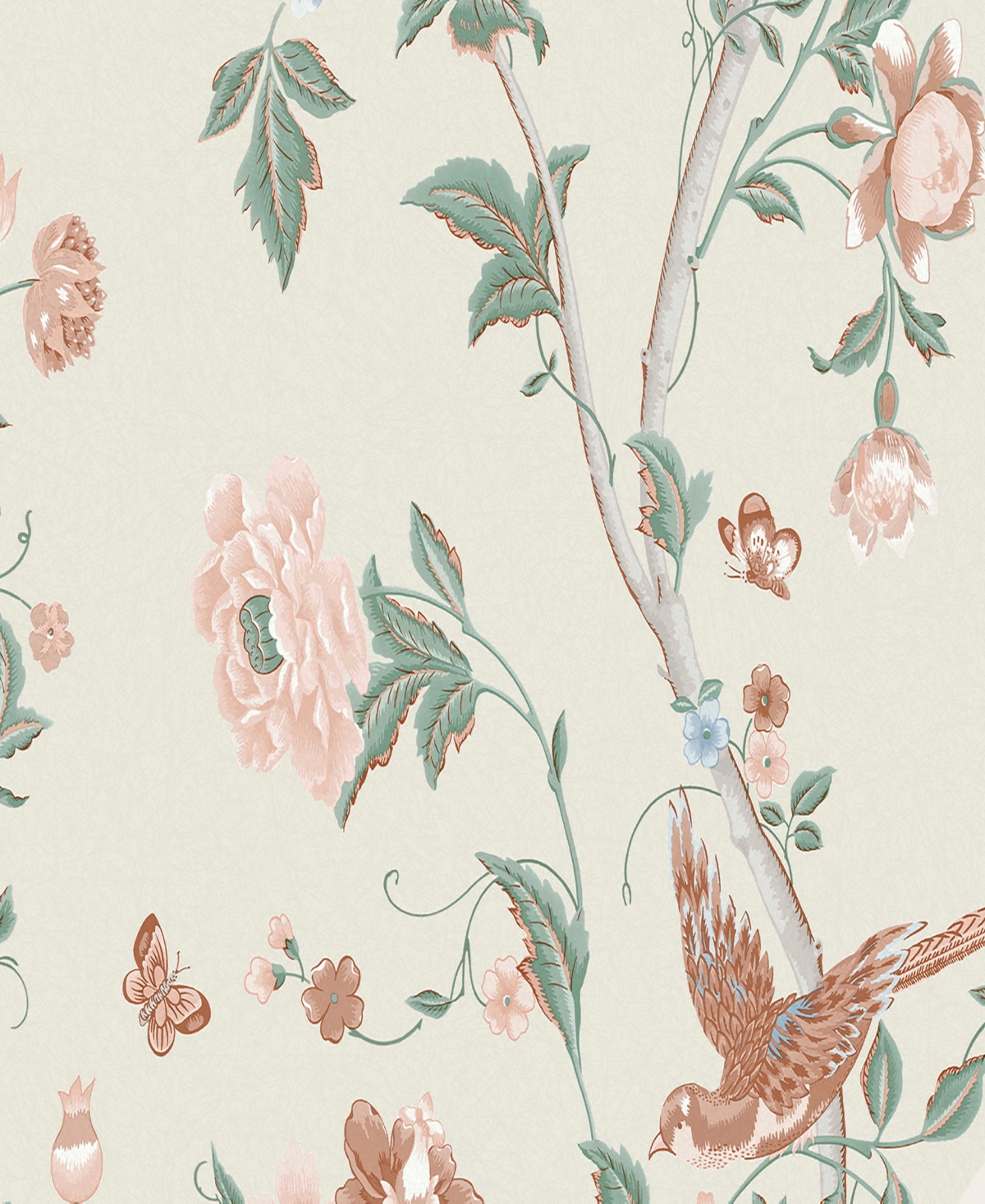 Shop Laura Ashley Summer Palace Removable Wallpaper In Sage And Apricot