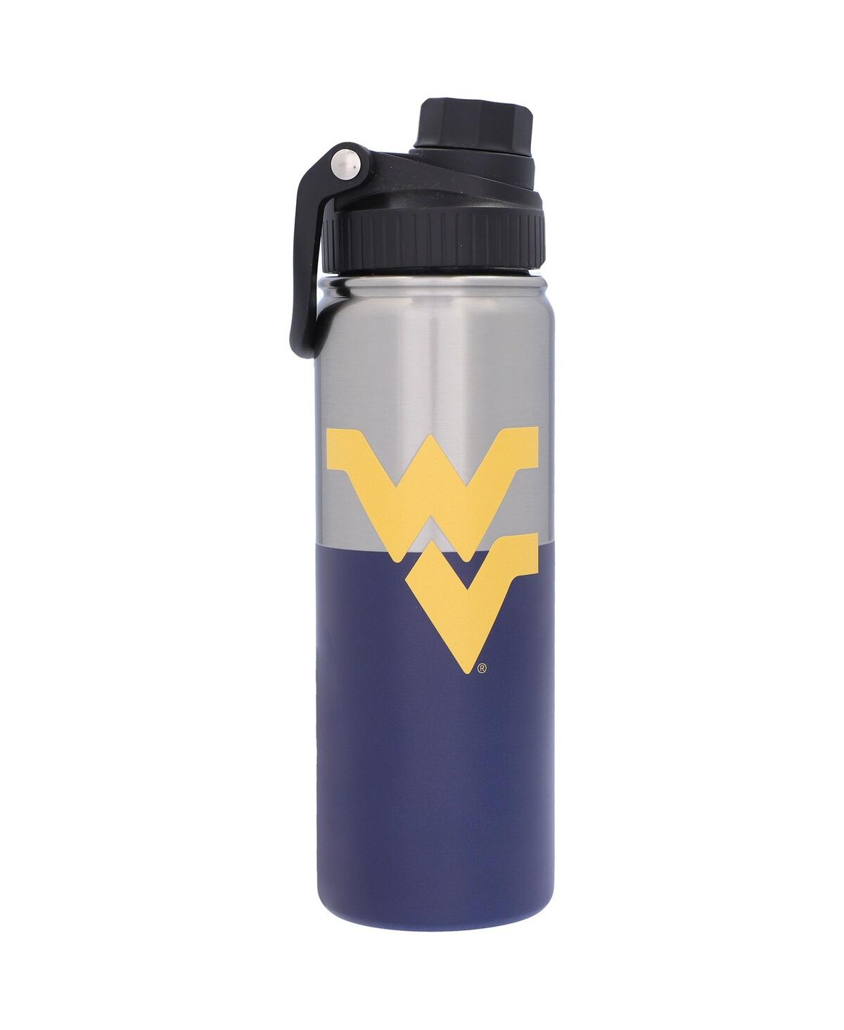Logo Brands West Virginia Mountaineers 21 oz Twist Top Stainless Bottle In Navy