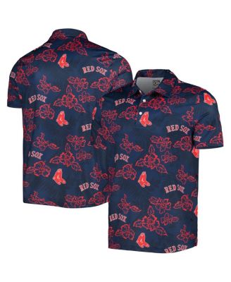 Boston Red Sox Reyn Spooner Cooperstown Collection Puamana Print Polo - Navy