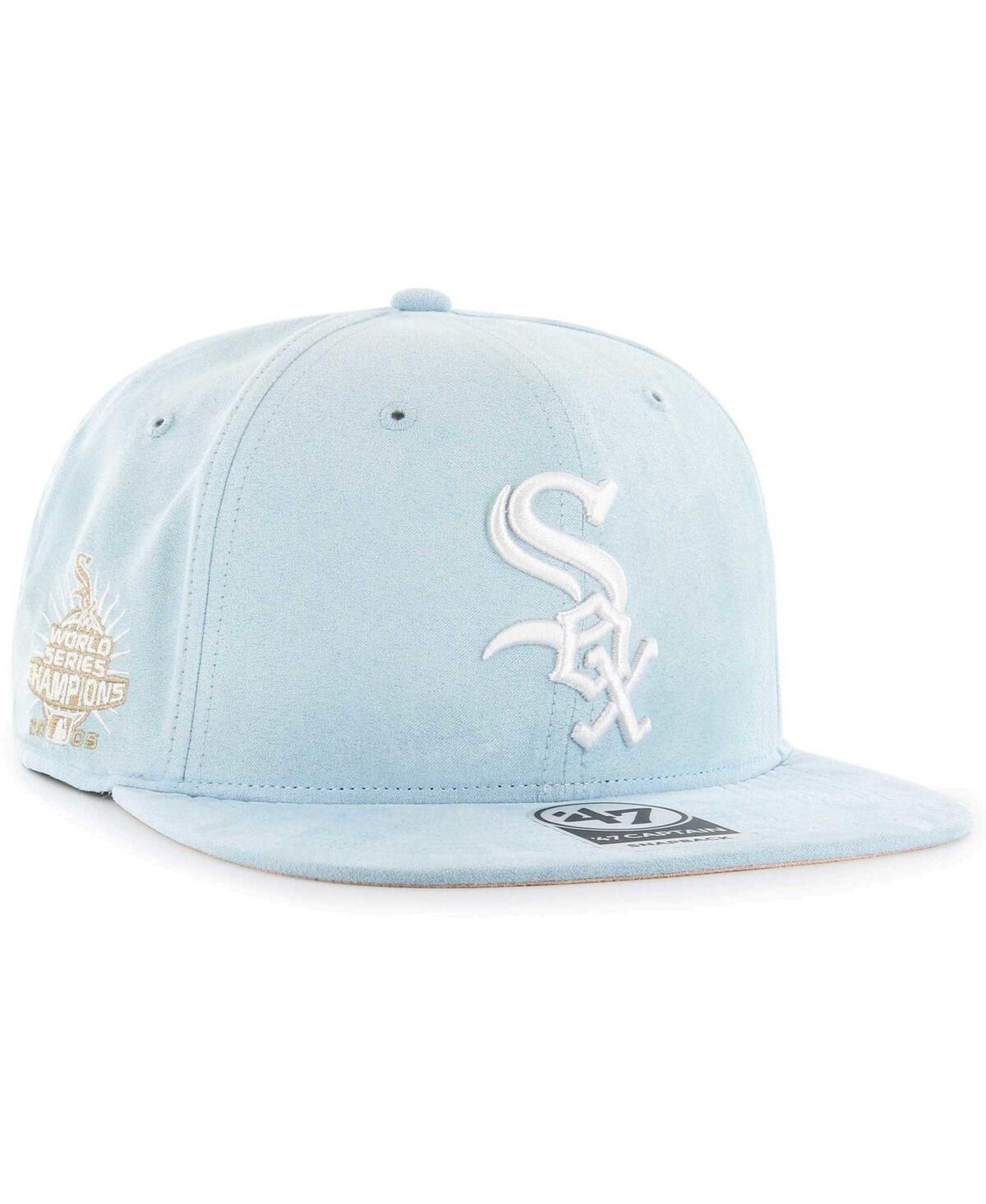 47 Brand Men's ' Light Blue Chicago White Sox Ultra Suede Captain Snapback Hat