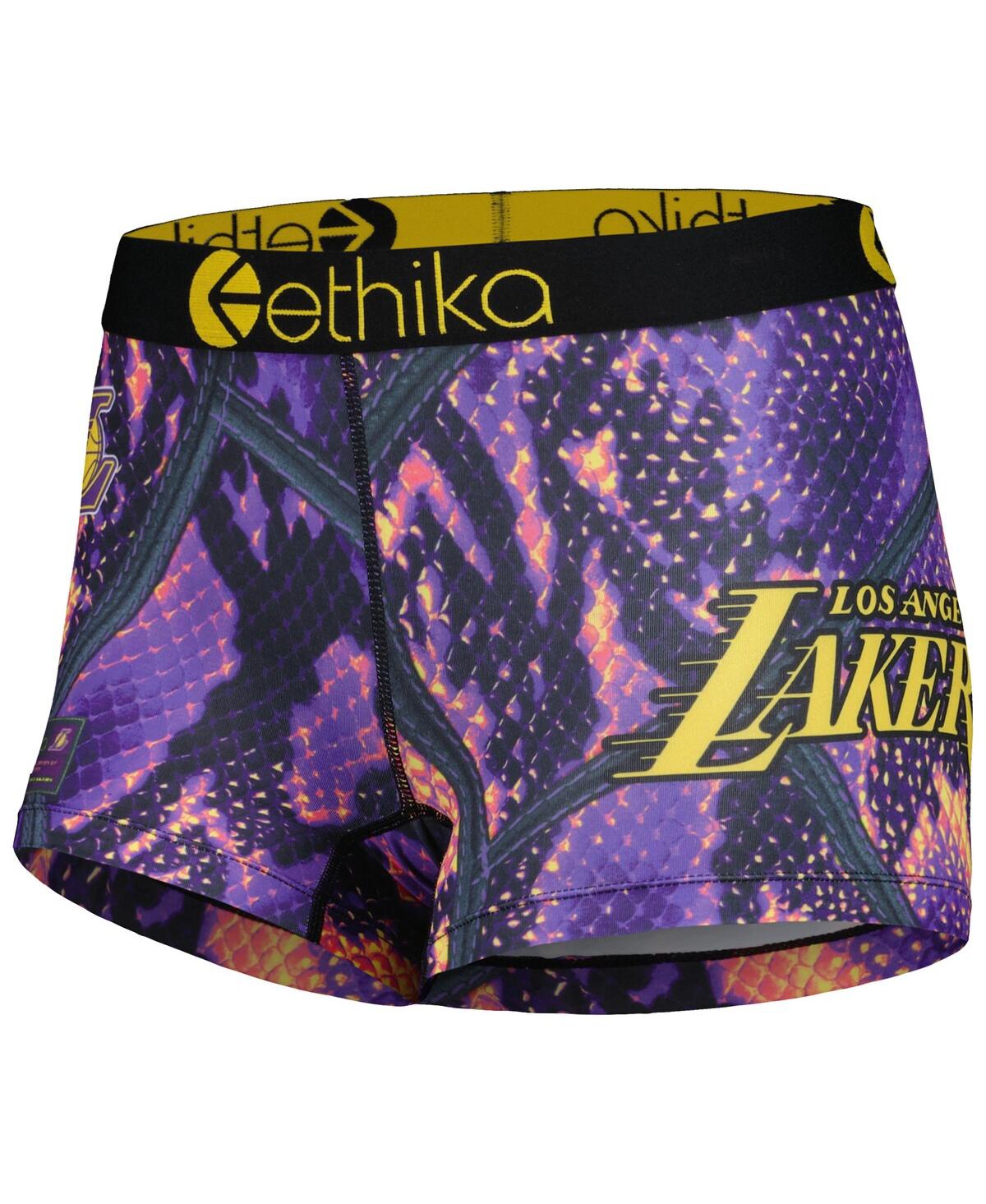 Los Angeles Lakers Ethika Women's Racerback Sports Bra - Purple