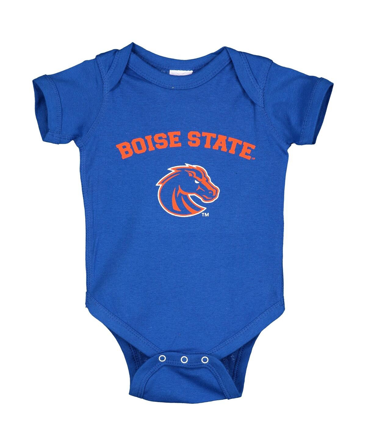 Two Feet Ahead Babies' Infant Boys And Girls Royal Boise State Broncos Arch & Logo Bodysuit
