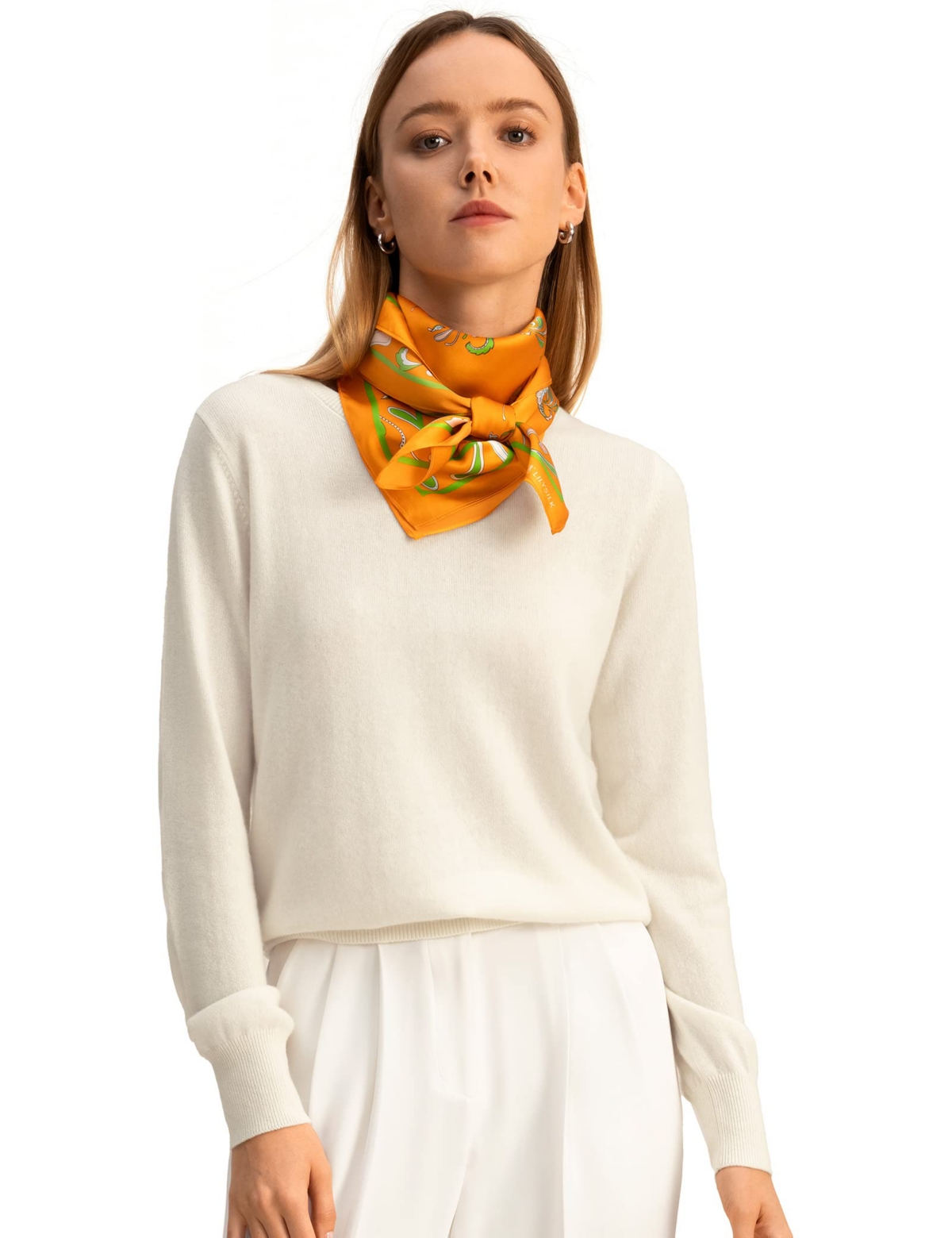 Women's Cashmere Super Soft Crewneck Sweater - Natural white