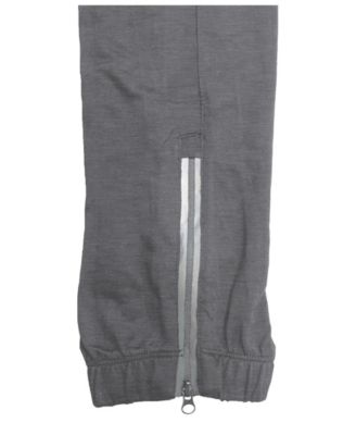 Men's Moisture Wicking Performance Joggers with Reflective Trim Ankle Zippers