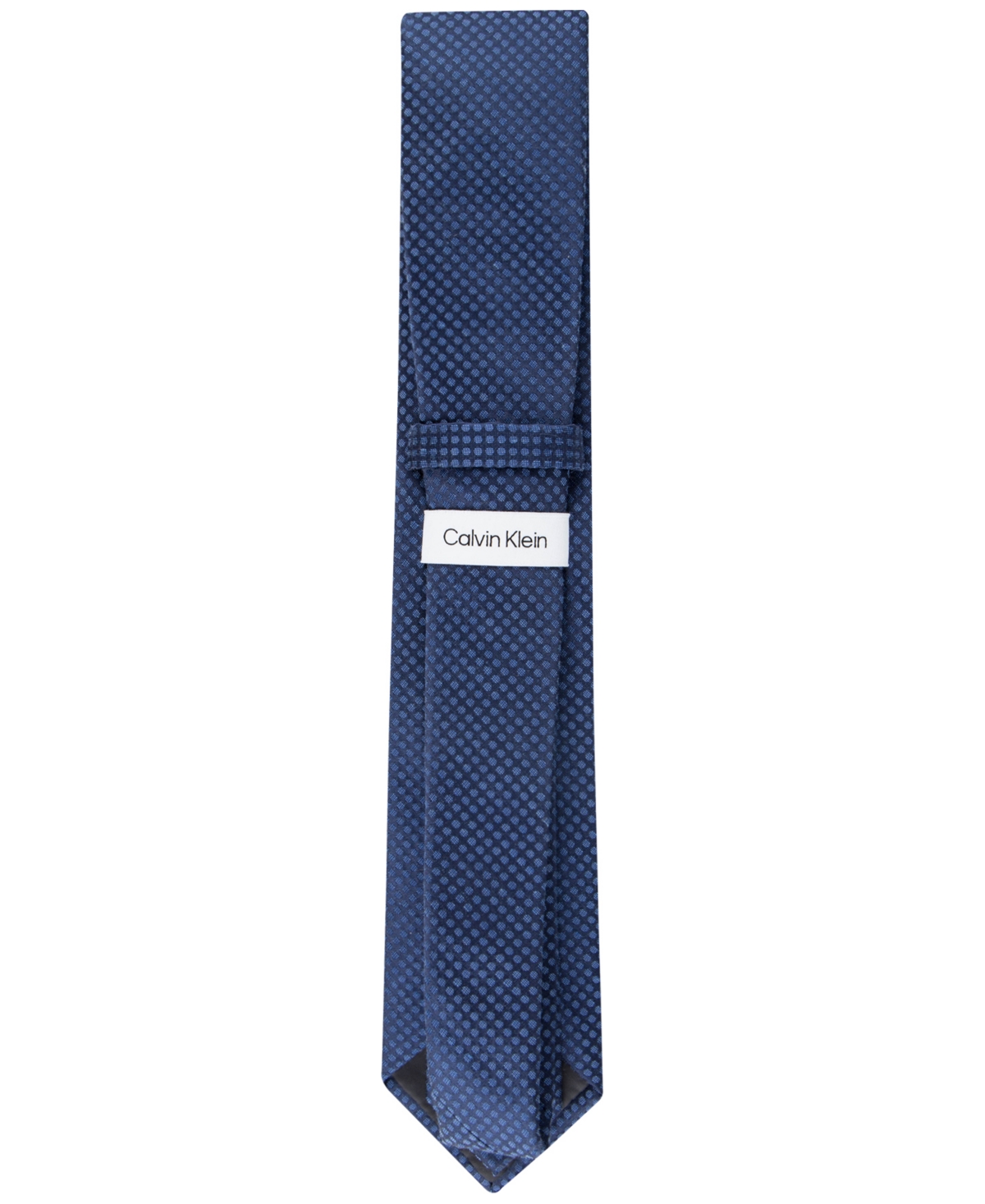 Shop Calvin Klein Men's Tonal Dot Tie In Navy