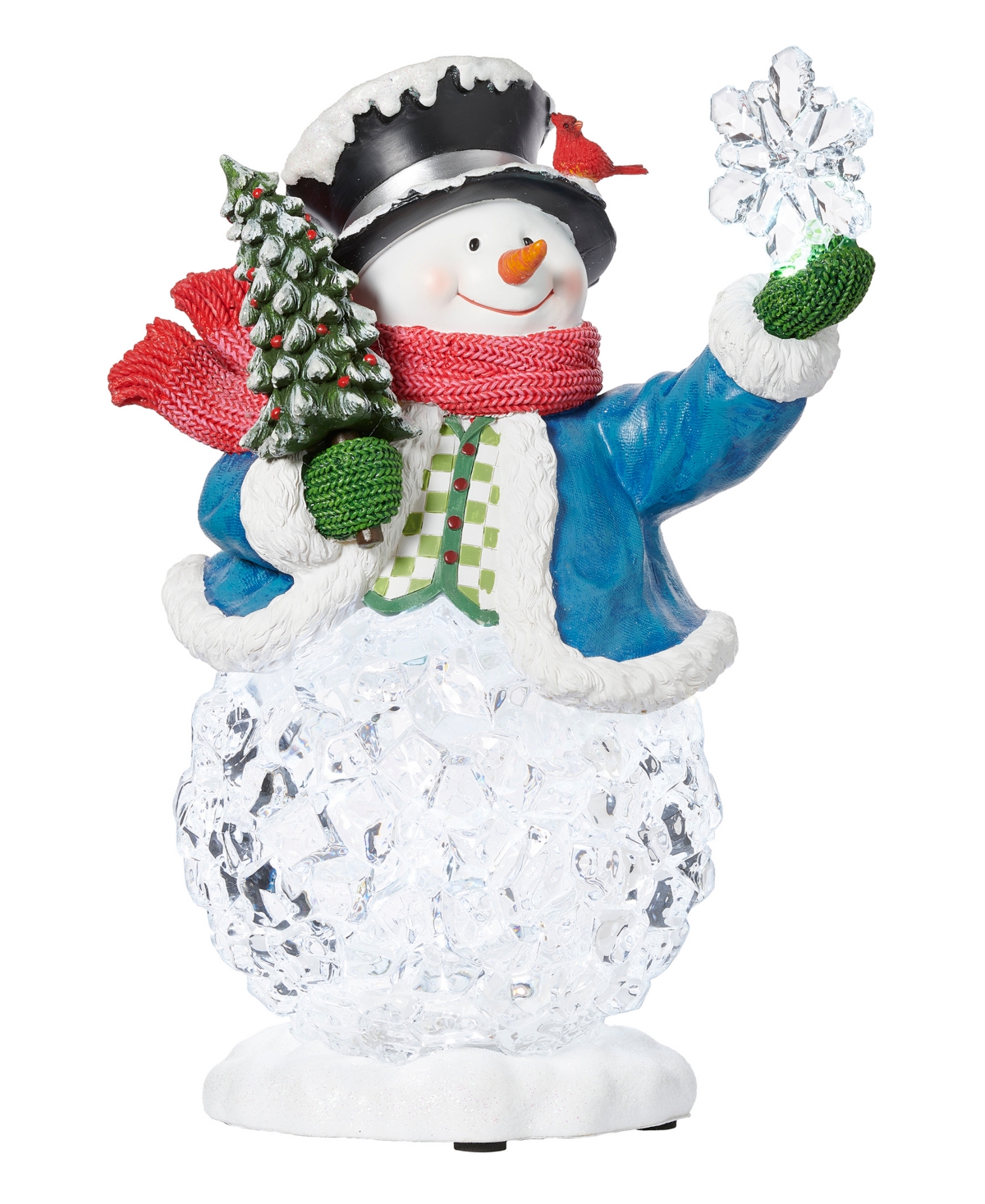 H Musical Light Emitting Diode (Led) Snowman Ice