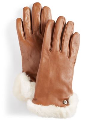 New UGG Girls Fashion Leather Gloves high quality