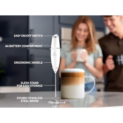 Milk Frother Complete Set Coffee Gift, Handheld Foam Maker for Lattes