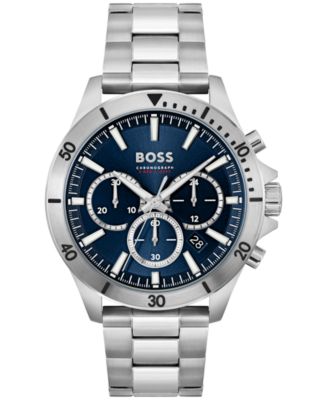 Hugo boss watch chronograph stainless steel best sale