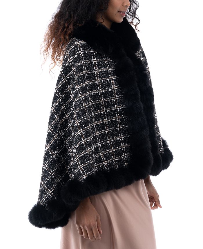 faux fur shawl macys