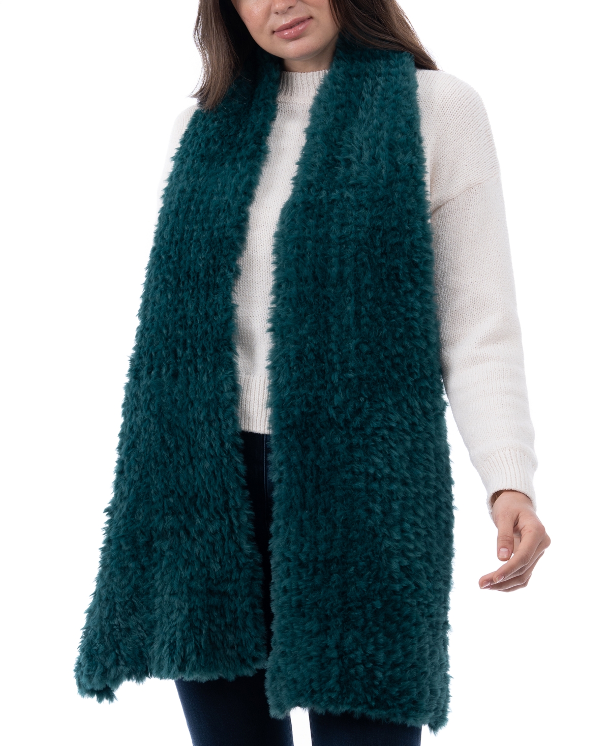 I.n.c. International Concepts Women s Faux Fur Scarf Created for Macy s Smart Closet