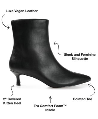 Women's Arely Kitten Heel Pointed Toe Dress Booties