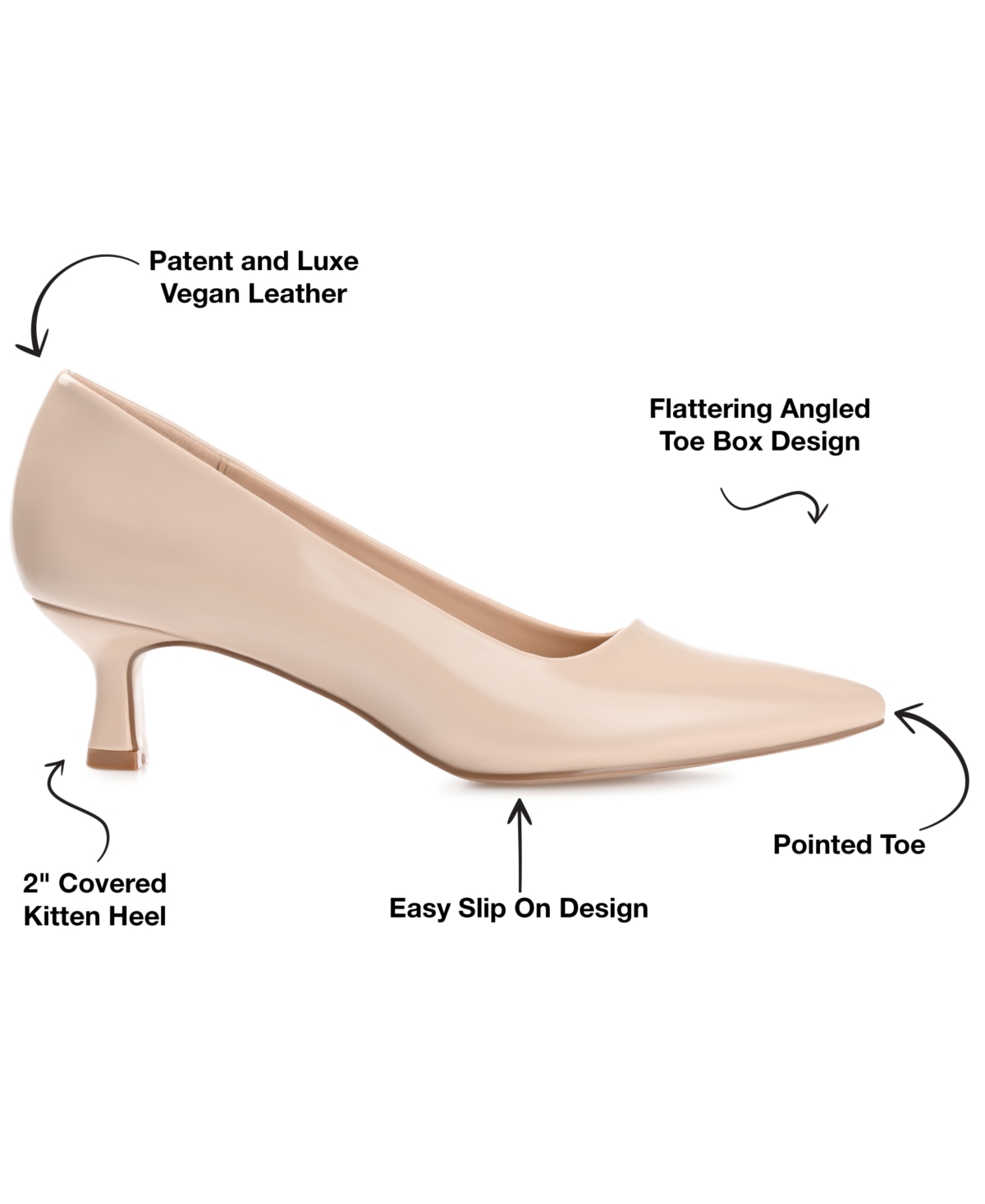 Journee Collection Women's Celica Kitten Heel Pumps