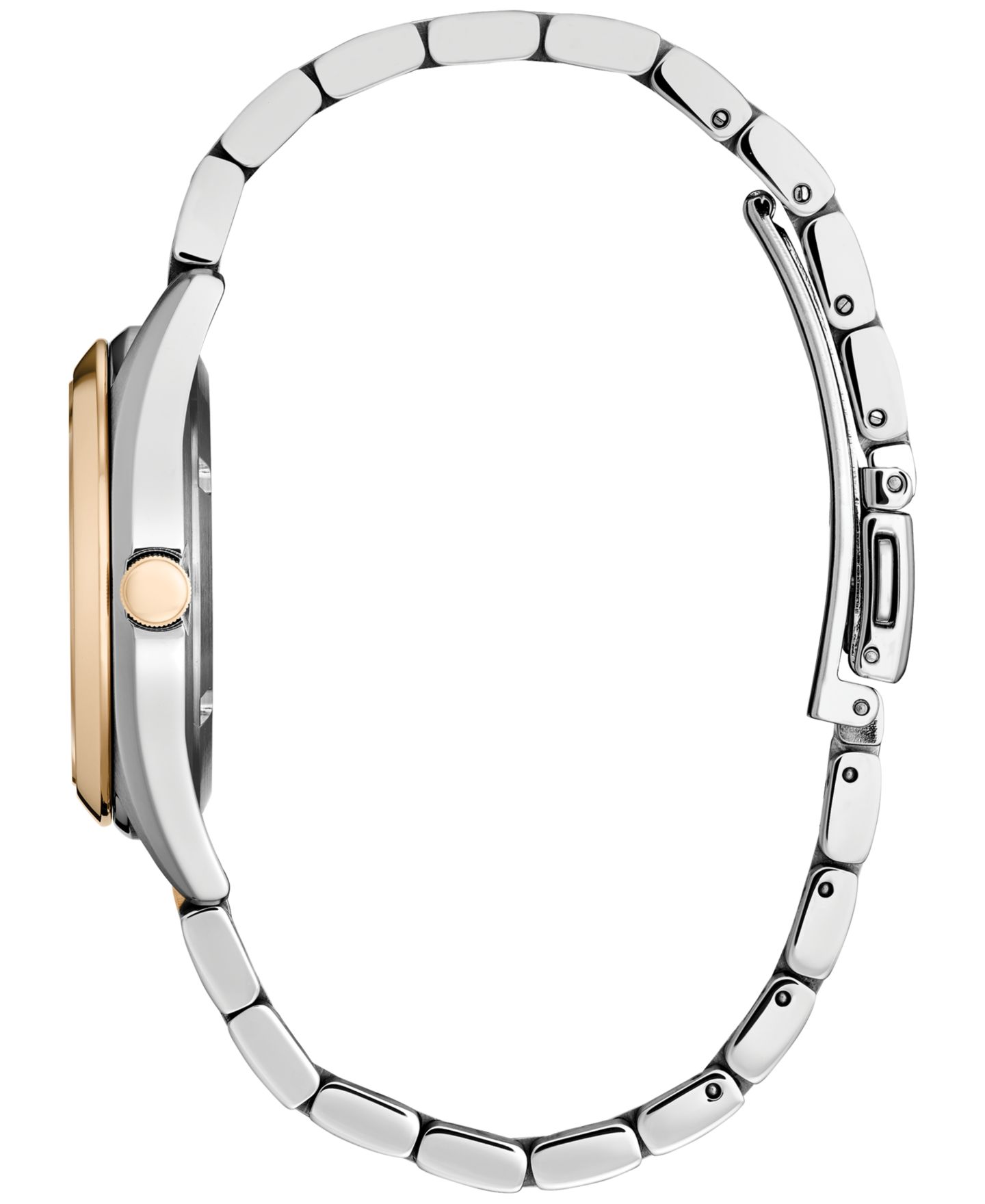 Женские часы Citizen Eco-Drive Sport Luxury Diamond Accent Two Tone Stainless Steel Bracelet Watch 33mm — фото 2
