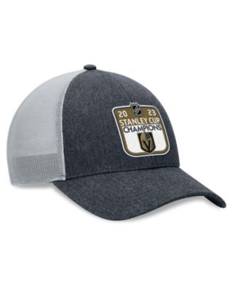 Men's Charcoal, Black Vegas Golden Knights 2023 Stanley Cup Champions Mesh Locker Room Adjustable Hat