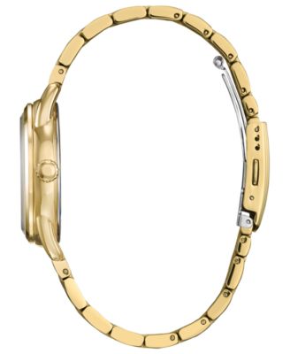 Eco-Drive Women's Mickey Mouse Gold-Tone Stainless Steel Bracelet Watch 36mm