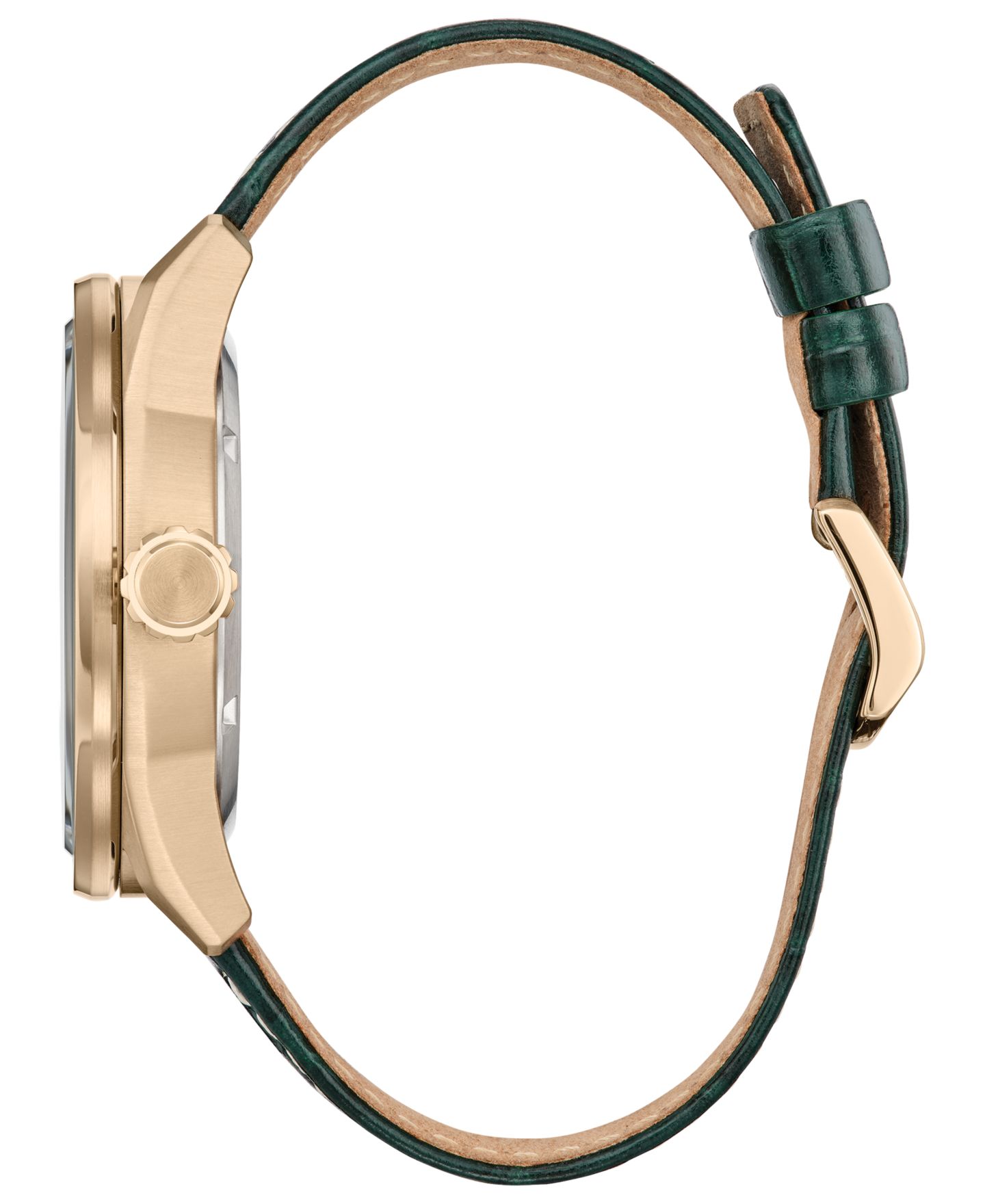 Мужские часы Citizen Eco-Drive Marvel Loki Green Leather Strap Watch 45mm — фото 2