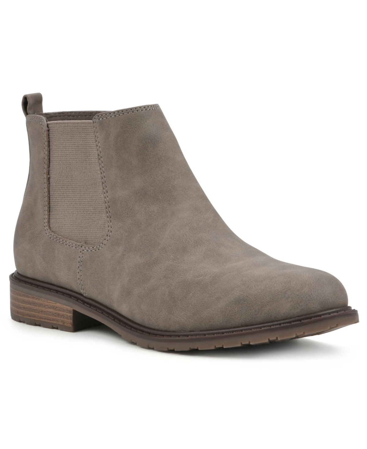 White Mountain Women's Caching Ankle Booties In Taupe Smooth