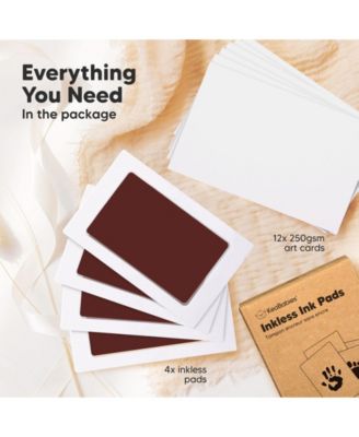 4pk Inkless Ink Pad for Baby Hand and Footprint Kit, Clean Touch Dog Paw, Dog Nose Print Kit, Baby & Pet Safe