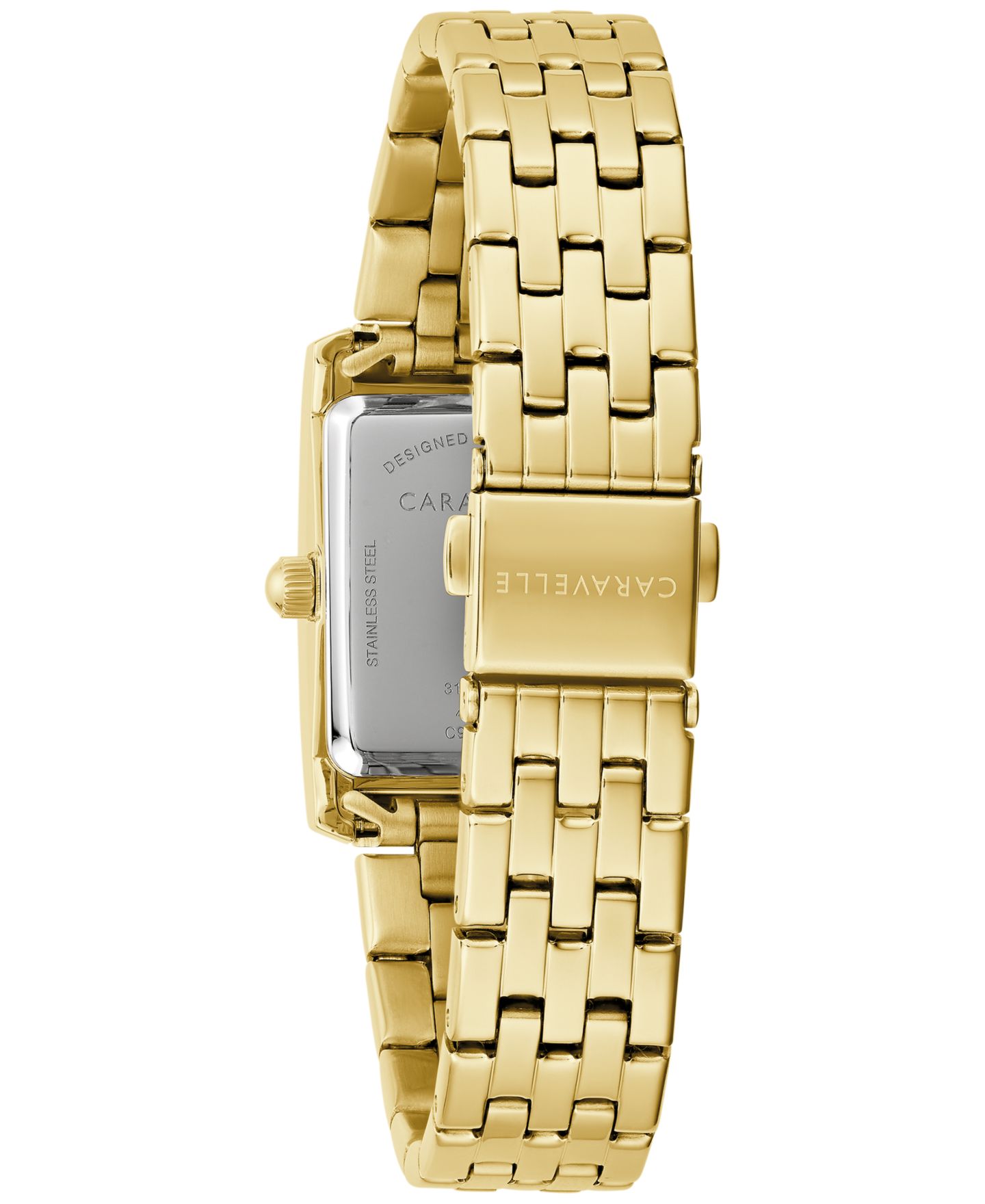 Женские часы Caravelle Dress Crystal Accent Gold-Tone Stainless Steel Bracelet Watch 22mm — фото 3