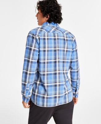 Men's Diego Plaid Long-Sleeve Shirt, Created for Macy's