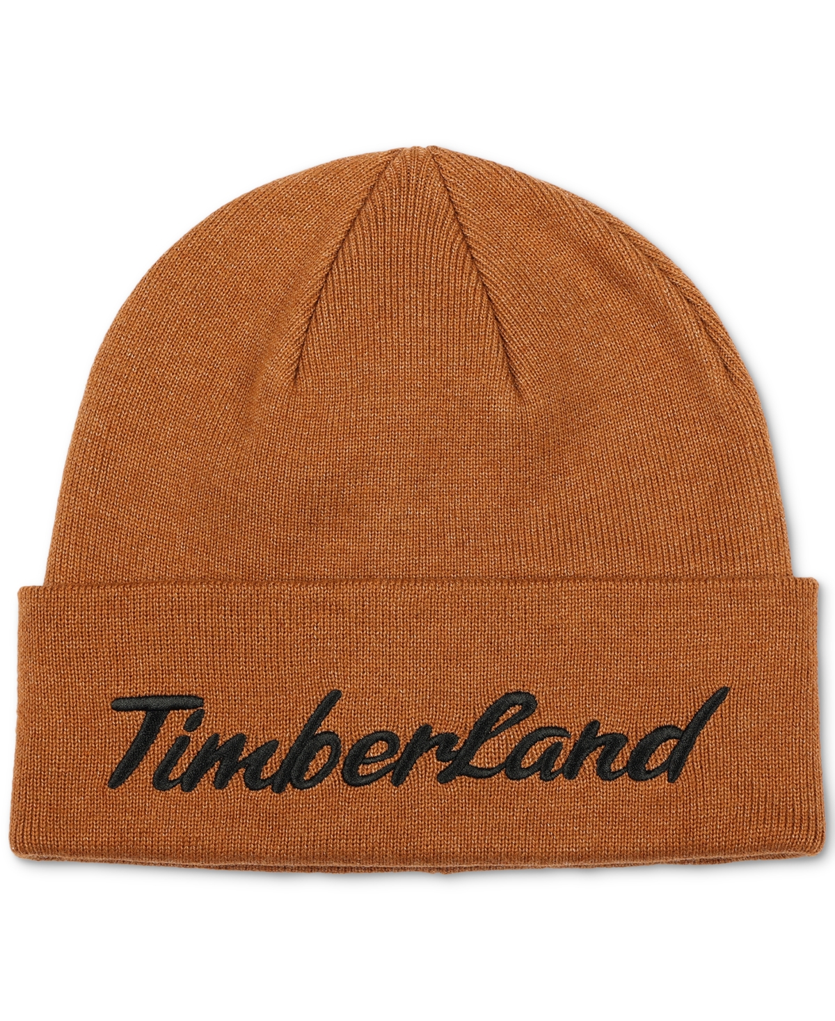 Timberland Men's Cuffed Embroidered Logo Beanie In Wheat
