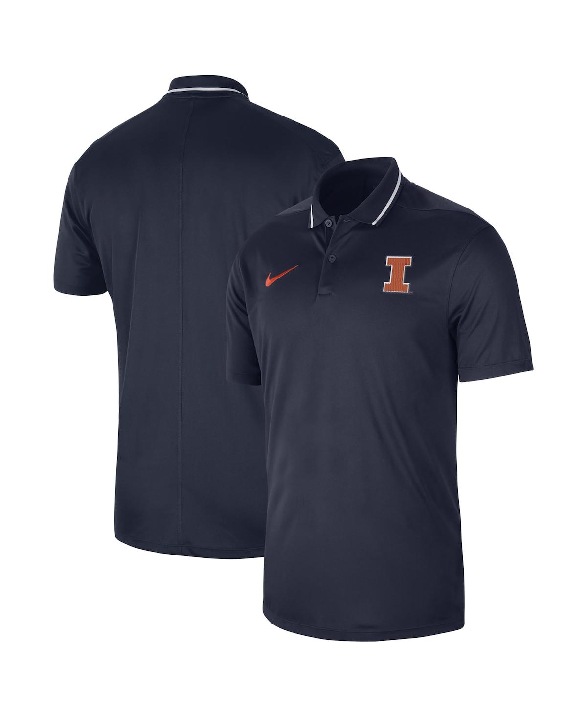 Nike Men's  Navy Illinois Fighting Illini 2023 Sideline Coaches Performance Polo Shirt