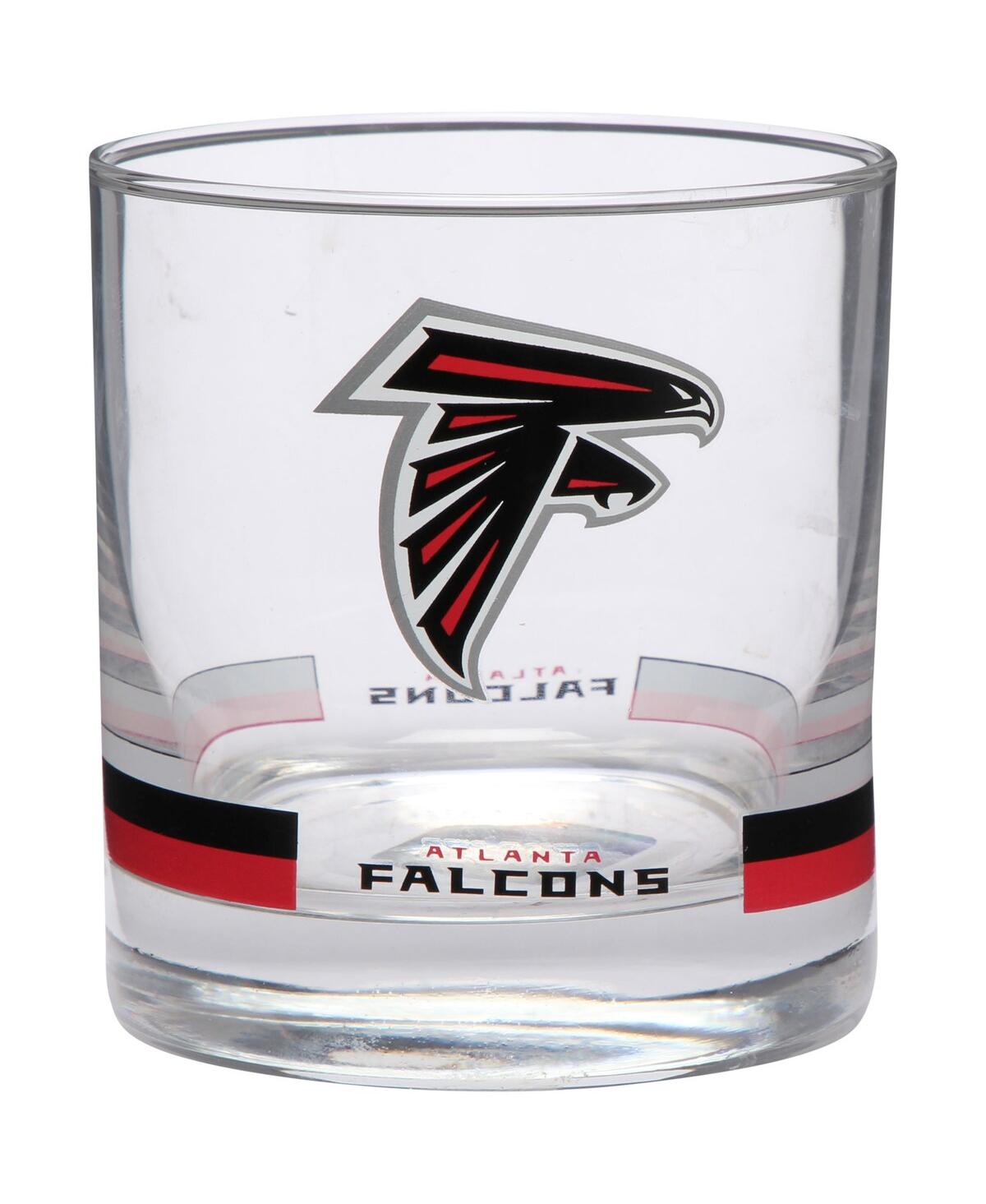Memory Company Atlanta Falcons Banded Rocks Glass In Clear