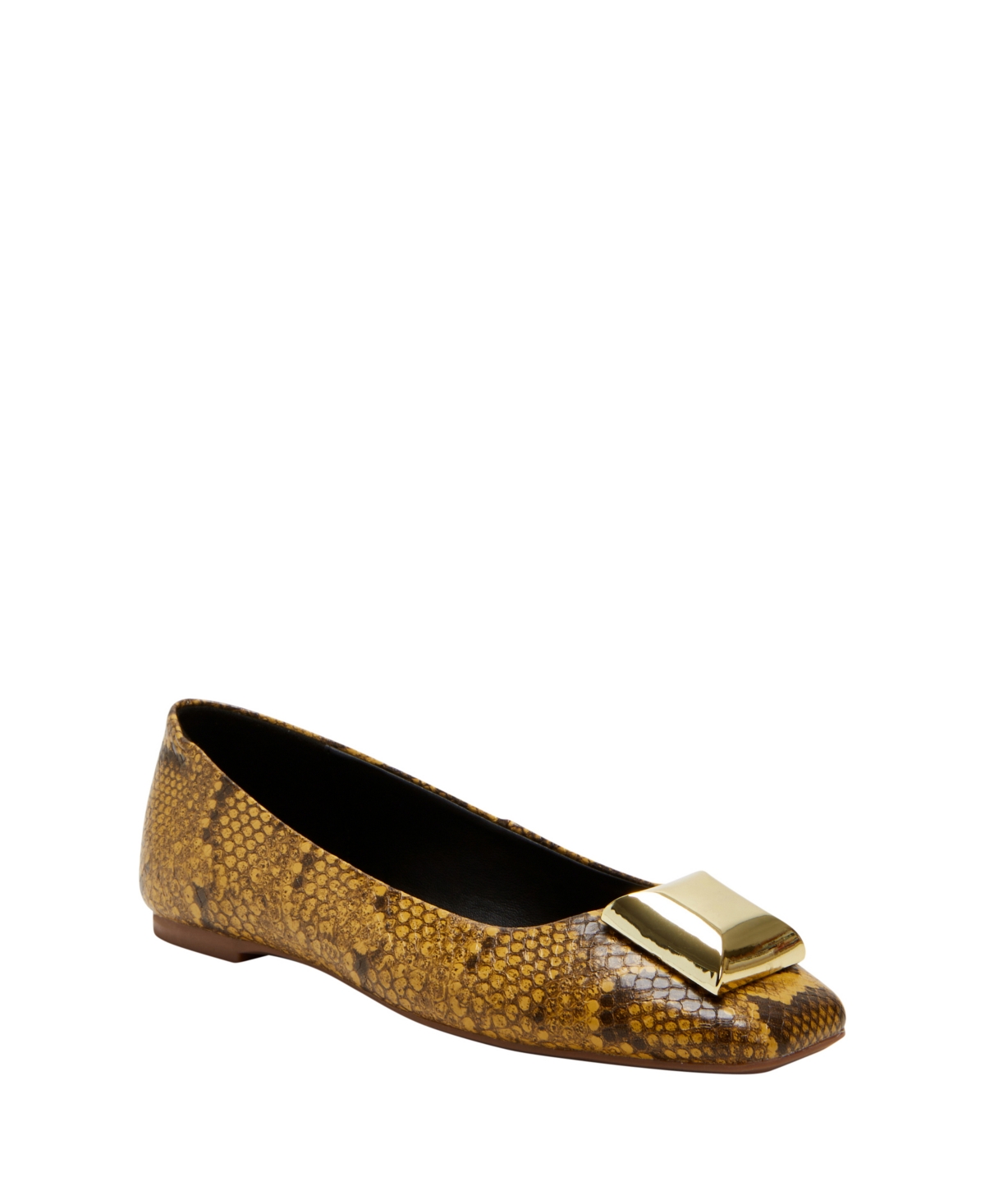 Shop Katy Perry Women's The Evie Stud Flats In Mustard Multi