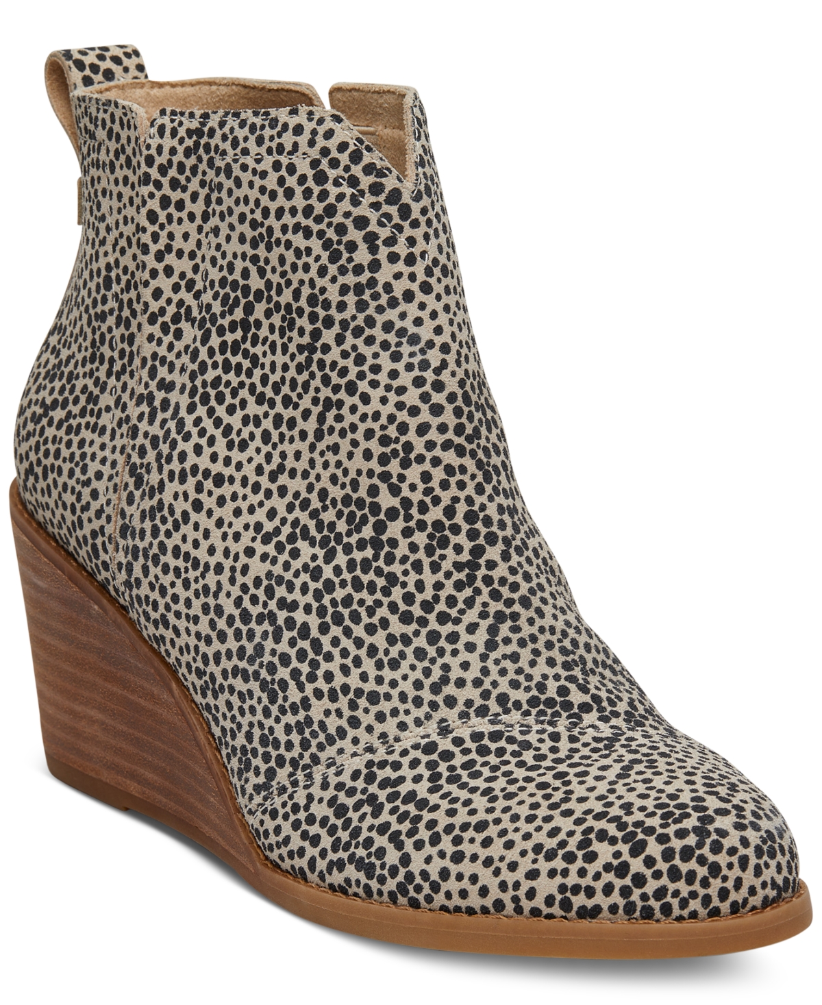 Toms Women's Clare Suede Slip On Wedge Booties