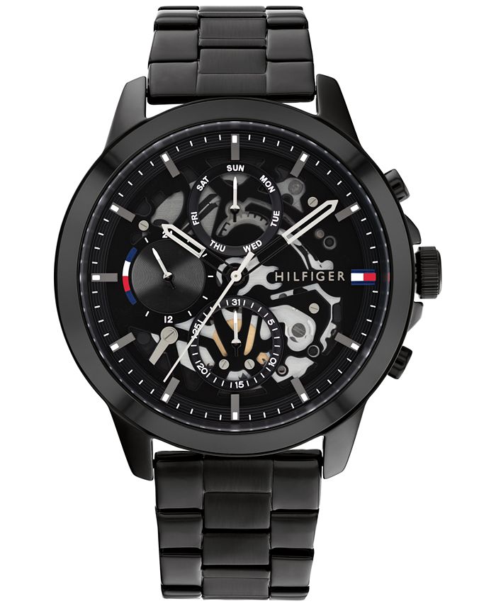 All black tommy hilfiger watch 2025