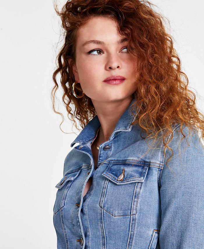 GUESS Women's Denim Trucker Jacket Macy's