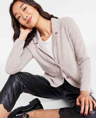 Charter Club Petite Cashmere Blazer, Created For Macy's - Macy's