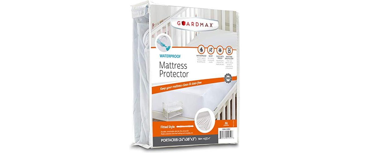 UPC 856693004098 product image for Guardmax Waterproof Fitted Mattress Protector- White | upcitemdb.com