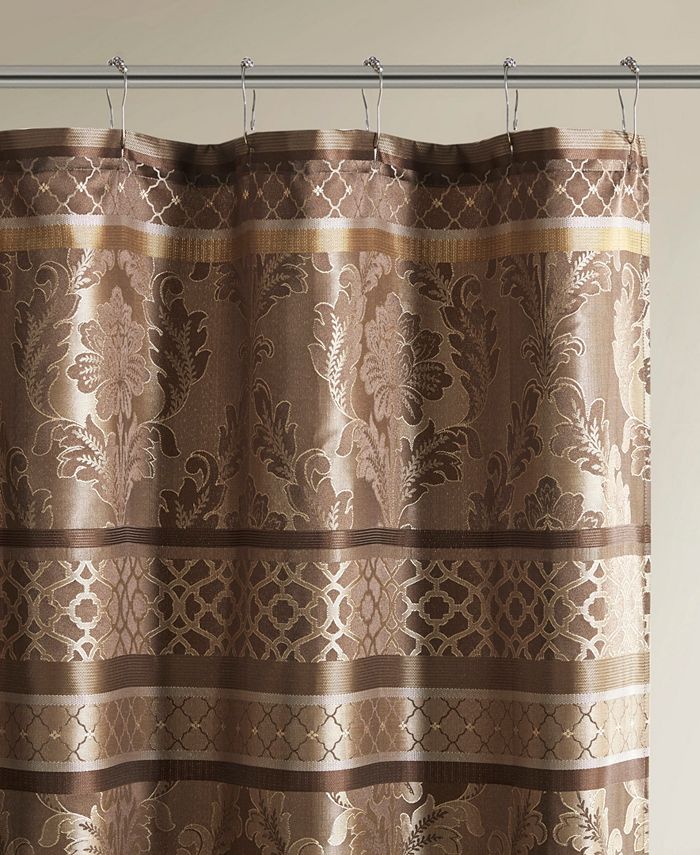 Madison Park Bellagio Jacquard Shower Curtain, 72" x 72" Macy's