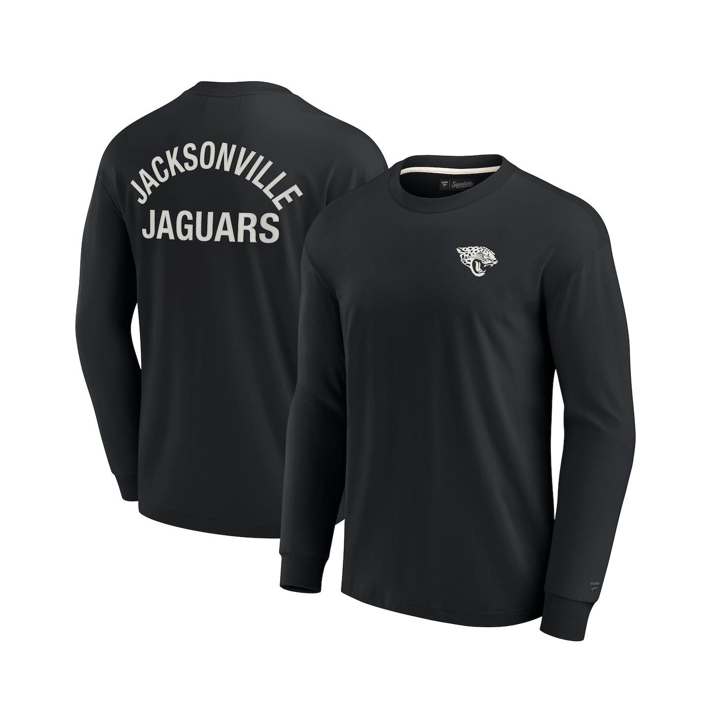 Футболка Fanatics Signature Black Jacksonville Jaguars Super Soft Long Sleeve — фото 3