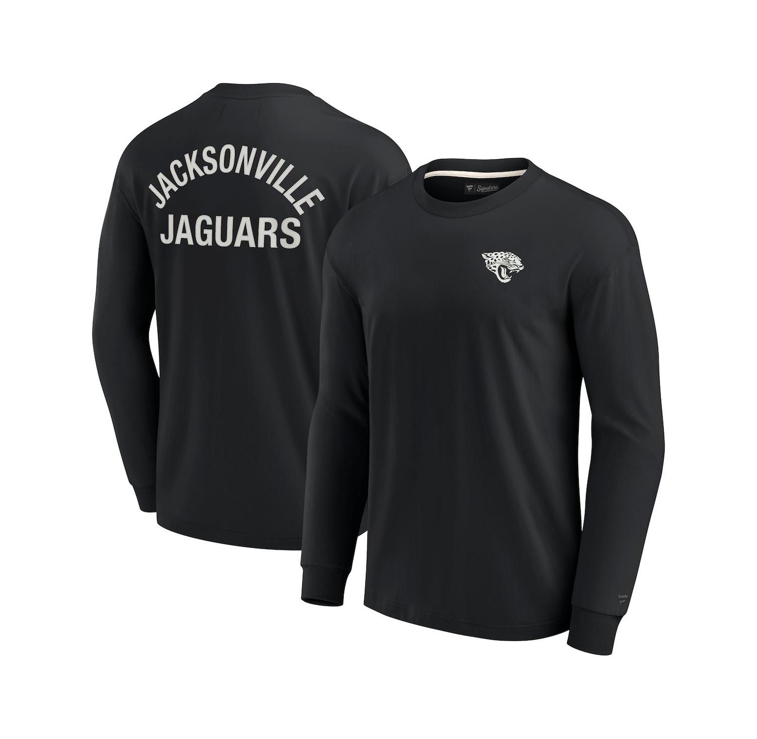 Men's and Women's Black Jacksonville Jaguars Super Soft Long Sleeve T-shirt
