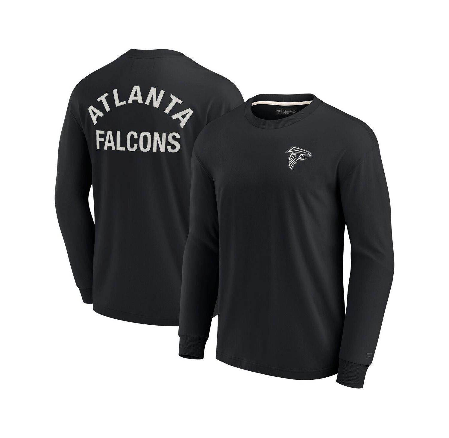 Men's and Women's Black Atlanta Falcons Super Soft Long Sleeve T-shirt